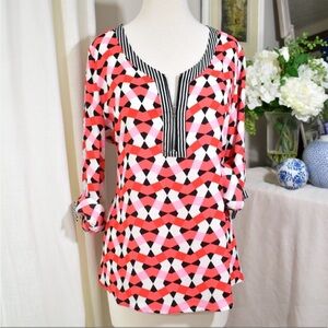 Geometric Patterned Women's Top